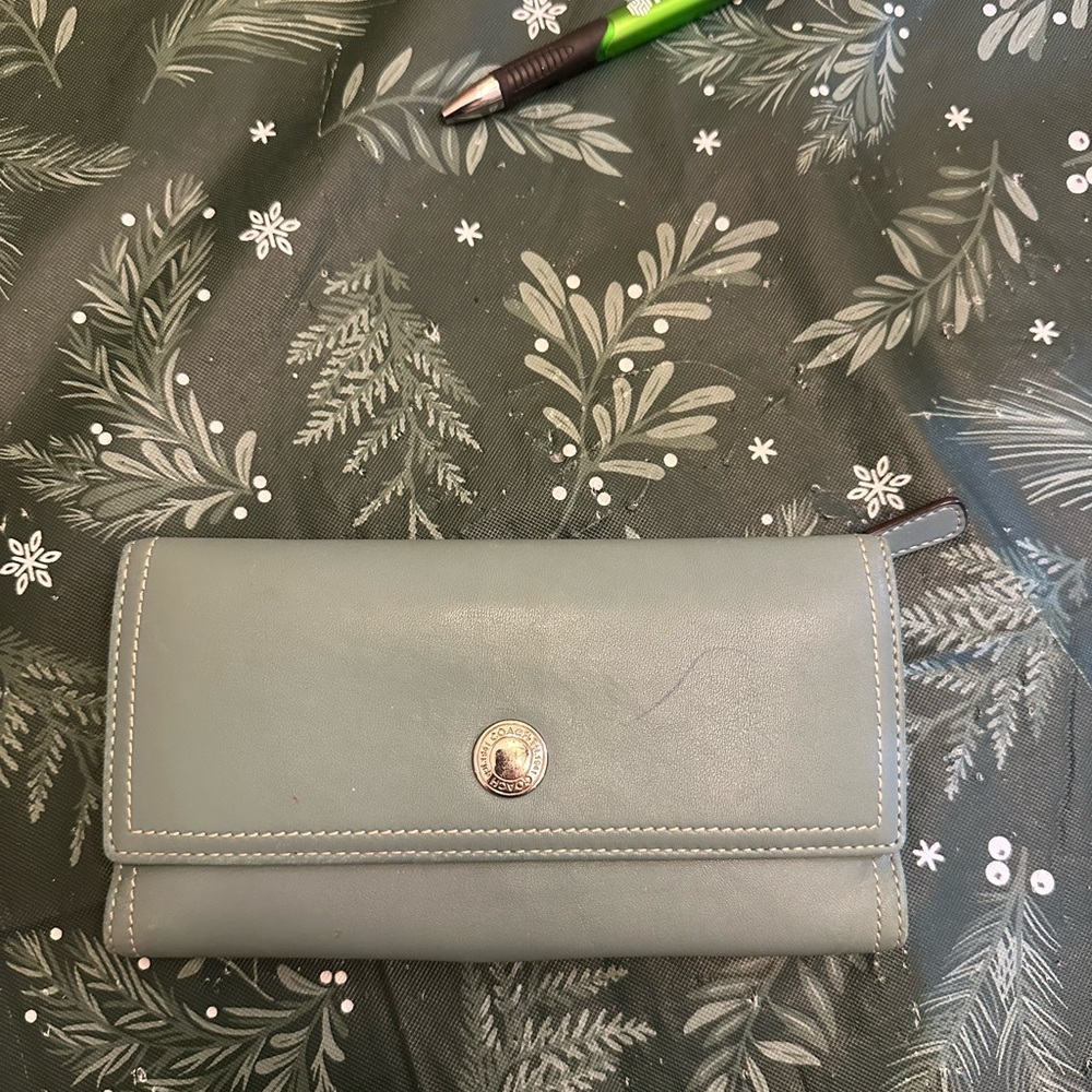 Coach Blue Wallet